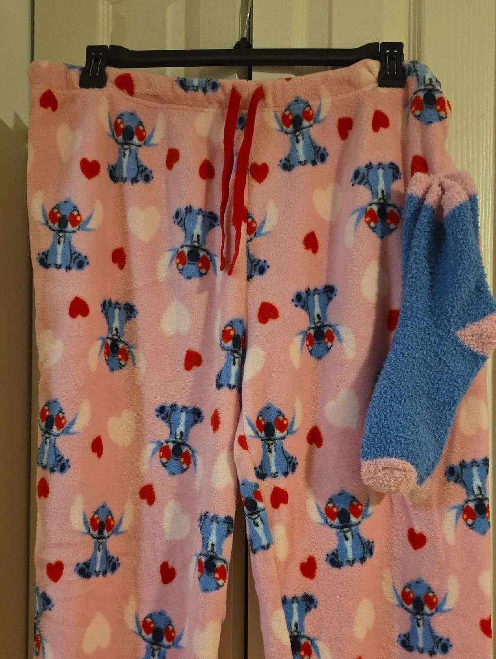 DISNEY'S STITCH NWOT Fleece Pajama Pants And Socks Set - Picture 2 of 6